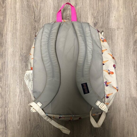 Jansport Rainbow Ice Cream Backpack Bookbag Student Bag Carry On Travel Novelty - Picture 10 of 13